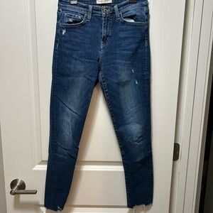 Flying Monkey Distressed Blue Skinny Jeans